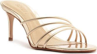 Schutz Inez Sandal in Platina at Nordstrom, Size 10