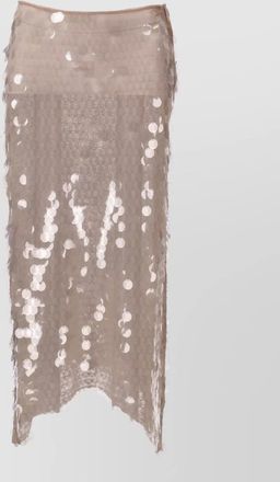 Niccol&ograve; Pasqualetti sequined asymmetric skirt