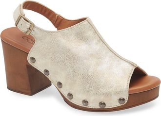 Cordani Winnie Shimmer Slingback Platform Sandal in Murano Visone at Nordstrom, Size 4.5Us