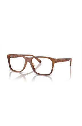 Ralph Lauren 56mm Rectangle optical glasses in Brown at Nordstrom