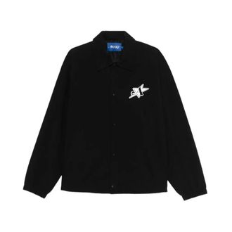 Awake NY Light Jackets, male, Black, Size: L L E S Community Coaches Jacket