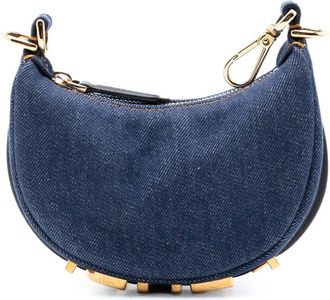 Fendi Pre-owned Fendi Nano Denim Fendigraphy Hobo Ladies WV6HTP0N0PGGDXD5