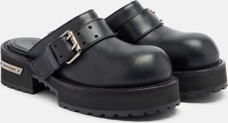 Balenciaga Venom leather mules