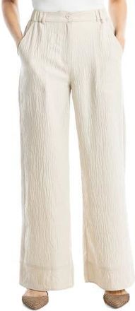 Max Studio Easy Wide Leg Pants in Heather Oatmeal at Nordstrom Rack, Size X-Small