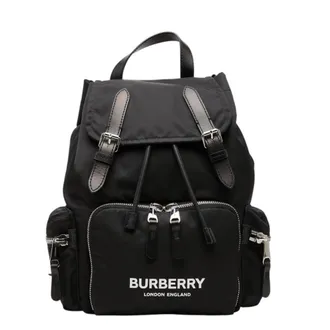 Burberry Black Nylon Leather Backpack (Pre-Owned)