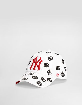 Dolce & Gabbana X 47 New York Yankees Logo-print Baseball Cap - Man Hats And Gloves Multi-colored Onesize