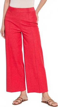 Lyss&eacute; Erin Pintuck Reprieve Denim Pants In Buoy Red