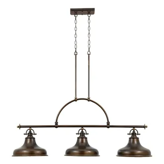 Loops 1 Bulb Ceiling Pendant Light Fitting Palladian Bronze LED E27 100W Bulb