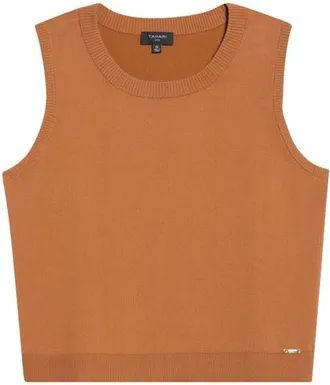 Tahari by ASL Sweater Vest in Toffee at Nordstrom, Size 1X