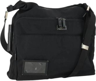 Gucci Pre-owned Canvas Cross Body Tas - Dames - Vintage Schoudertas - Zwart - ONE Size - Vintage