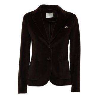Circolo 1901 Blazer in Velluto Slim-fit - - Jackets - Donna - Marrone - XL
