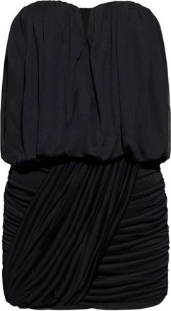 Isabel Marant strapless pleated dress - Black