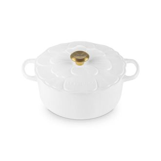 LE CREUSET Coc rt ev 26cm Cop Fiore White