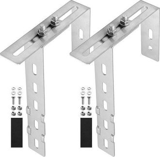 OEM 2 Soportes Angulares De 90 Grados Para Paneles Solares De Balc&oacute;n, Ajustables, Fabricados En Acero Inoxidable 304, No Requieren Montaje, Caravana