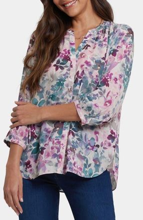 NYDJ Pintuck Top in Le Marais at Nordstrom, Size X-Small