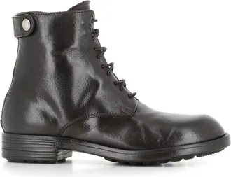 Officine Creative Schoenen, Dames, Zwart, 38 EU, Leer, Diary 106 Veterboots