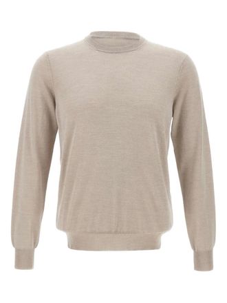 FILIPPO DE LAURENTIIS long-sleeve sweater - men - Wool/Silk/Linen/Flax - 58 - Neutrals