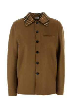 Burberry Womens Biscuit Wool Coat - Tan - Size X-Small