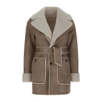 Urban Code Faux Fur & Shearling Jackets, female, Beige, S, Reversible Coat