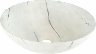 Dune London 188738 Light Calacatta Lavabo Sobre Encimera 40x40x15 - Ref: 188738