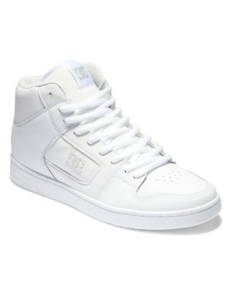 DC Sneaker DC SHOES Manteca 4 Hi, Herren, Gr. 10,5 (44), weiss (wei&szlig;, wei&szlig;, battleship), Obermaterial:51.34% Leder, 48.66% Synthetikmaterial;, Schuhe Sne