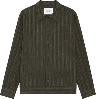 Nn.07 Hombre, Camisas, Verde, Talla: L