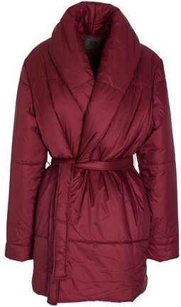 8 by YOOX RECYCLED NYLON BELTED PUFFER MIDI COAT