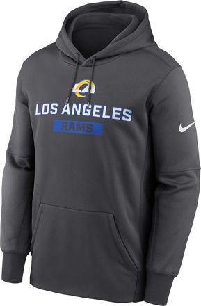 Nike Mens Los Angeles Rams Toss Sweep Mens Nike Therma NFL Pullover Hoodie in Grey | NKAQ06F95-WQA