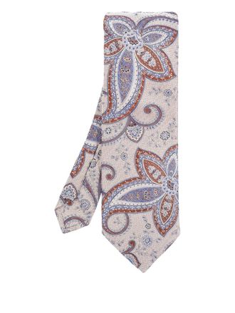 Etro Stropdas met paisley-print - Beige