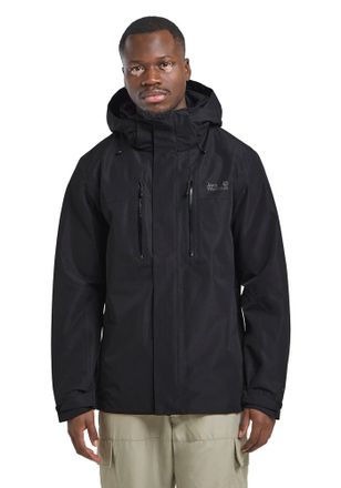 Jack Wolfskin Funktionsjacke JACK WOLFSKIN JASPER 2L JKT M, Herren, Gr. XL (54/56), schwarz, Obermaterial: 100% Polyester; Futter: 100% Polyester, Jacken Funktionsj