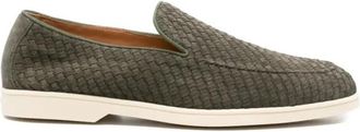 Doucal's Mocassins - Heren - Loafers - Groen - 41 EU - Leer - Schoenen