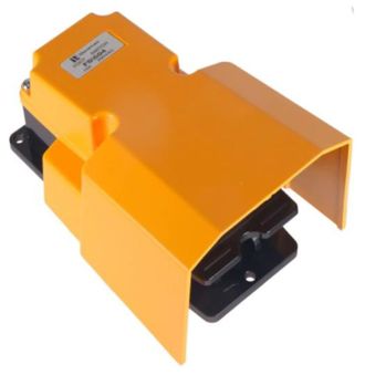 OEM Interruptor De Pedal 200x100 De Aluminio Negro (1no/1nc) 15a Fs504