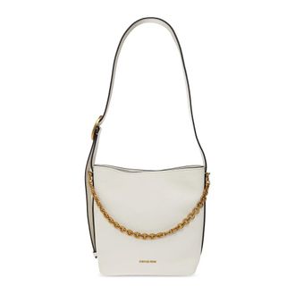 Michael Kors Nolita Schoudertas - Dames - Tassen - Beige - Maat: ONE Size Leer