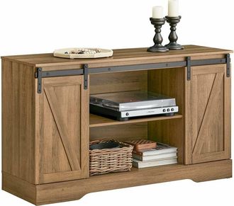 SoBuy SoBuy Storage Cabinet Sideboard with 2 Sliding Doors, Kitchen Dining Room Sideboard Storage Cabinet Cupboard Hall Cabinet,FSB60-BR