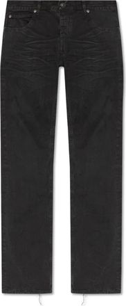 Balenciaga Vintage-Effect Jeans - Dames - Regular Fit Jeans - Zwart - W28 - Katoen - Jeans