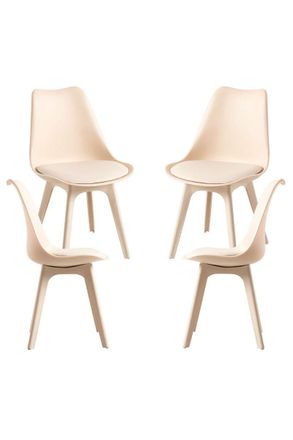 Regalos Miguel Regalos Miguel - Packs Sillas Comedor - Pack 4 Sillas Synk Suprym - Beige