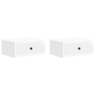 vidaXL Armario De Noche Con Caj&oacute;n 2 Pcs Brillante 49 X 34,5 X 20 Cm Vidaxl
