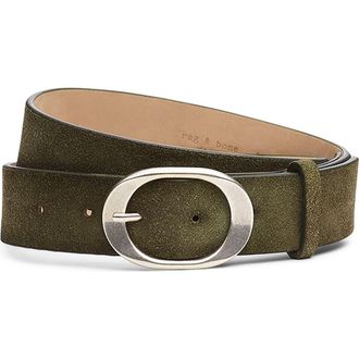 Rag & Bone Vera Suede Belt in Olive Suede at Nordstrom, Size X-Small