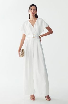 BWLDR Zarah Jumpsuit in White at Nordstrom, Size 2