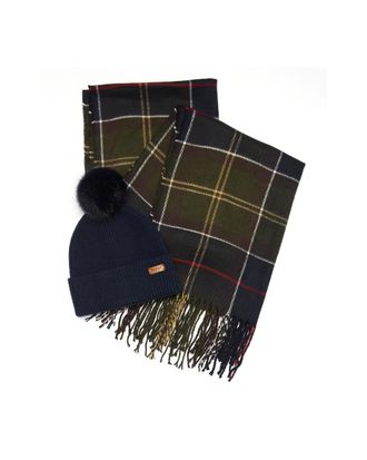 Barbour LGS0054 Beanie and Scarf Set - Multicolor