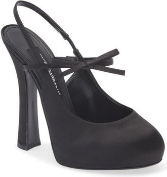 Dolce & Gabbana Vally Slingback Pump in 8B956 Nero/Nero at Nordstrom, Size 8.5Us