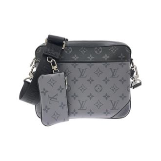 Louis Vuitton Black Gris Coated Canvas Pouch Shoulder Bag (Pre-Owned)