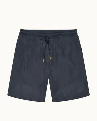 Orlebar Brown Mastiff Longest-Length Relaxed Fit Drawcord Swim Shorts in Granite at Nordstrom, Size 42