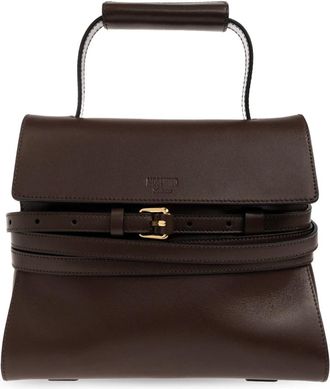 Moschino Borsa in Pelle Tie Me - - Bags - Donna - Marrone - ONE SIZE