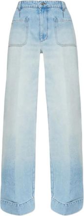 Victoria Beckham Blue High-rise Jeans