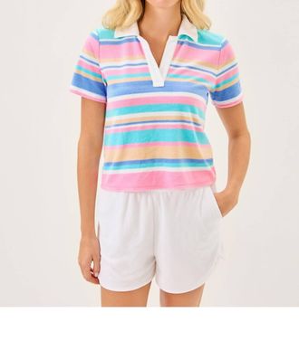 Lilly Pulitzer Florie Terry High Rise Shorts In Resort White