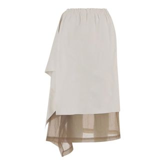 Niccol&ograve; Pasqualetti Midi Skirts, female, Beige, Size: XS Midi Skirt