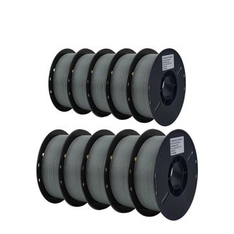 OEM Filamento Pla Para Impresoras 3d, 1,75 Mm De Di&aacute;metro, Rollo De 1 Kg, 10 Kg De Pla Gris