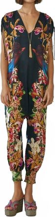Carolina K Sera V-Neck Jumpsuit In Divine Birds Black