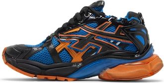 Balenciaga Runner Sneakers Blue Orange Black Mesh and Nylon 677403W3RB34719